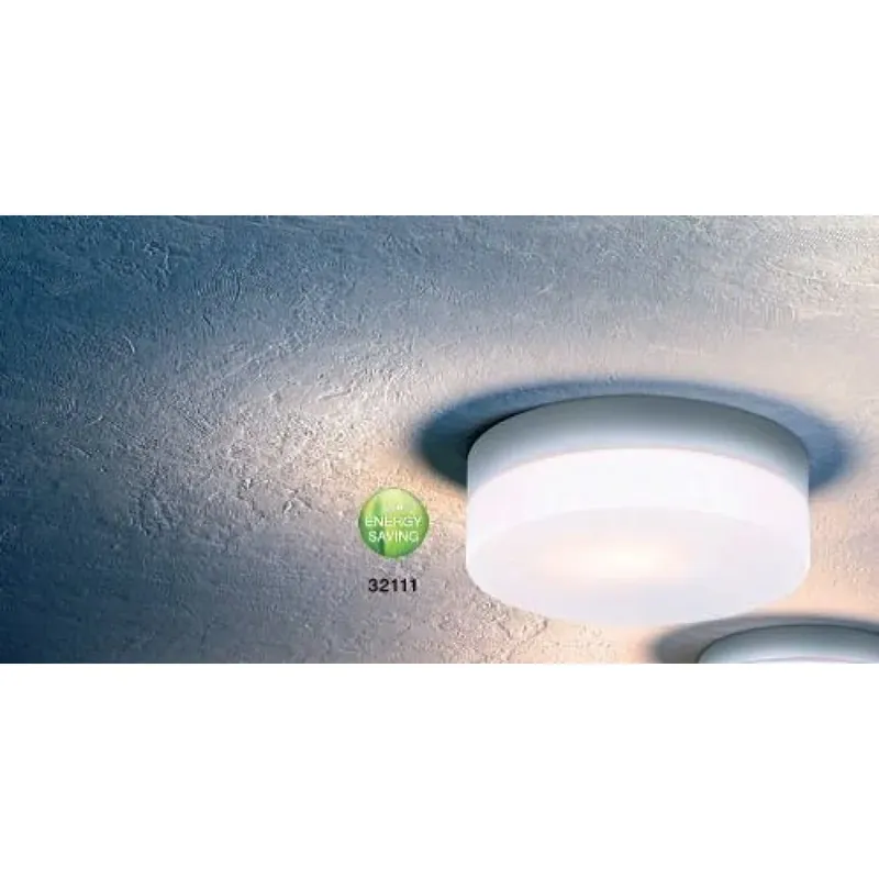 Globo VRANOS Plafondlamp roestvrij staal, Zilver, Wit, 1-licht Koopje