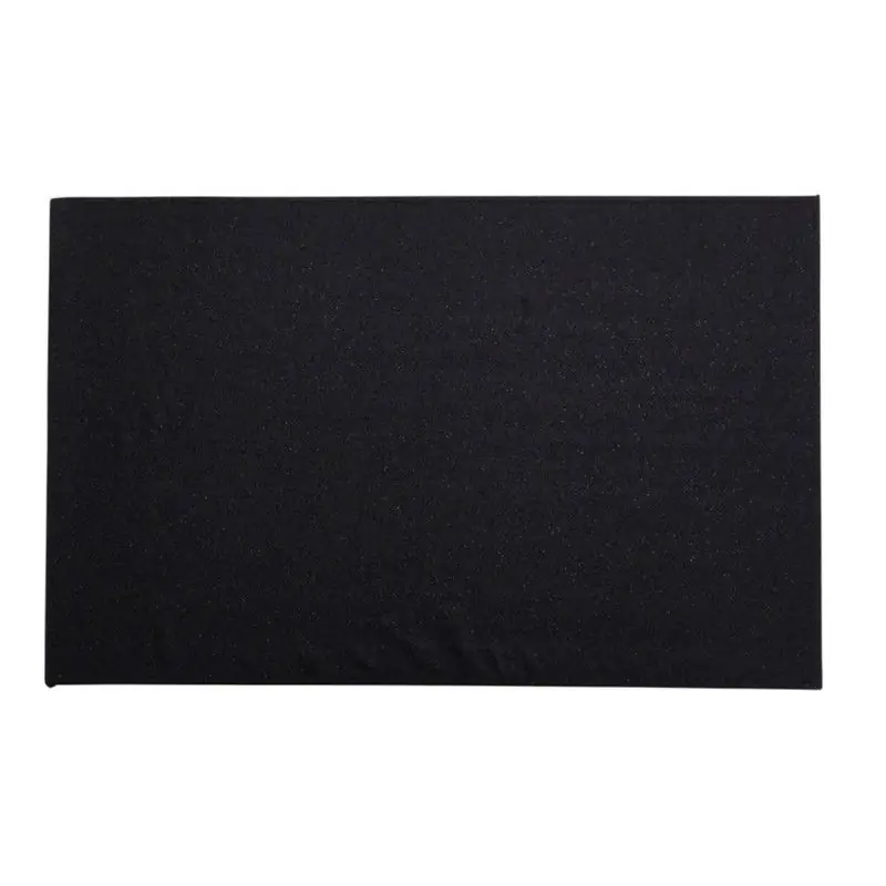 4x Diner/kerstdiner placemats zwart met glitter 44 x 29 cm - Placemats Gereduceerde Prijs